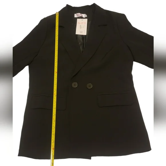 Black Blazer with pockets - New with Tags, Size 1. US XS. - Picture 3 of 8